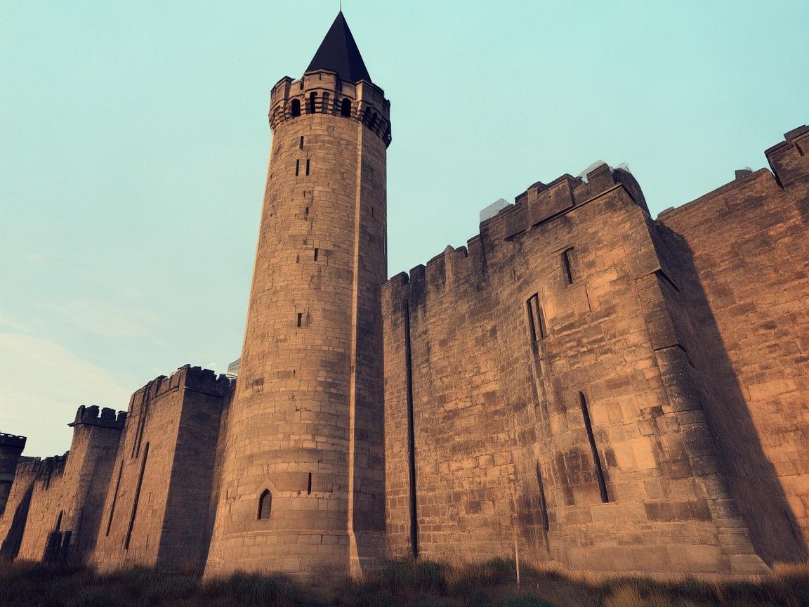 城堡塔楼，守护生命的坚固壁垒